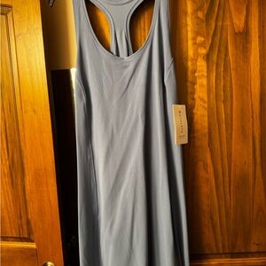 Athleta Light Blue Racerback Maxi Dress